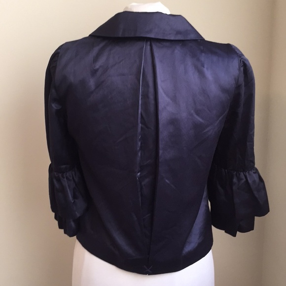 Marc Jacobs Navy Silk blend Blazer size 4 - Picture 3 of 8